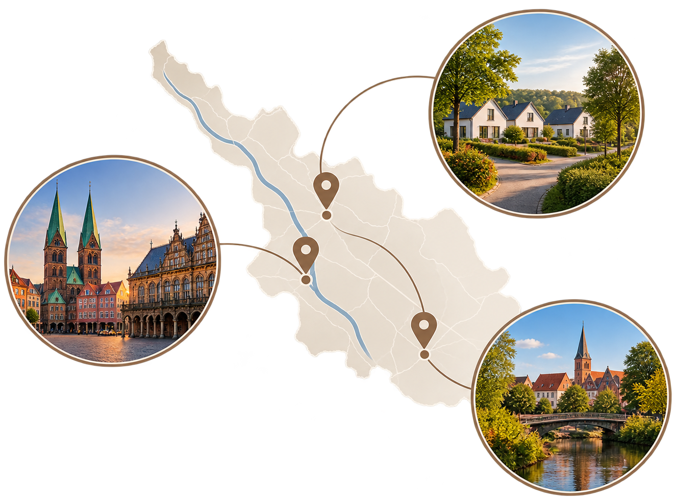 Gut untergebracht in der Region Bremen. Gut untergebracht in der Region Bremen.